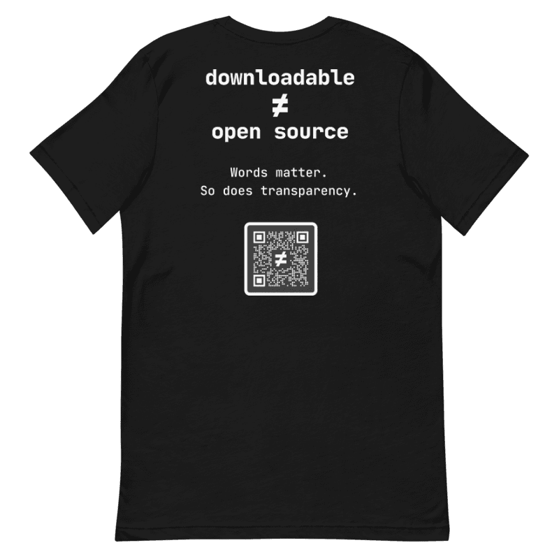 downloadable != open source